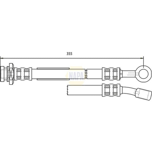 NAPA Brake Hydraulic Hose Line Front R NBH1307