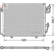 Denso Air Conditioning Condenser fits Mitsubishi Shogun IV 2006-2007 3.0 3.2 3.8