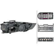 Hella Headlight Headlamp H8 Left fits Audi Q3 2011-2018 1.4 2.0 2.5