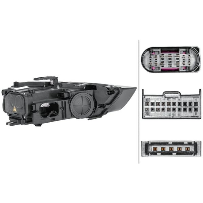 Hella Headlight Headlamp H8 Left fits Audi Q3 2011-2018 1.4 2.0 2.5