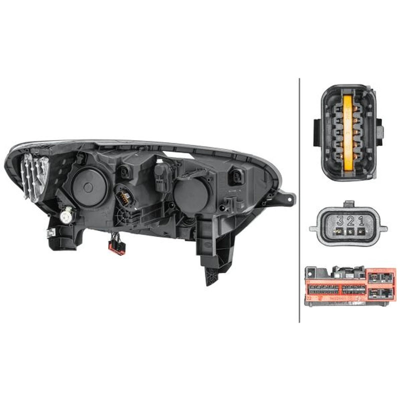 Hella Headlight Headlamp PY21W Left 1LX 011 770-471