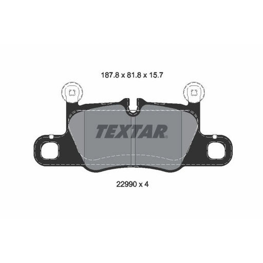 Textar Rear Brake Pad Set 2299001