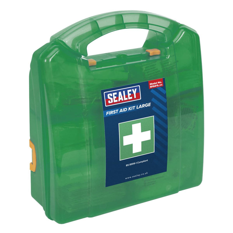 Sealey First Aid Kit Large BS 8599-1 Compliant SFA01L Sealey - Dynamic Drive