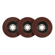 Draper Aluminium Oxide Flap Discs, 115 x 22.23mm, 60 Grit (Pack of 10) 83067 Draper - Dynamic Drive