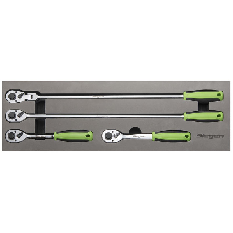 Sealey Ratchet Wrench Set 4pc 1/2"Sq Drive Flip Reverse S01231 Sealey - Dynamic Drive