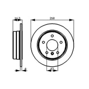 Bosch Rear Brake Solid Discs & Pads fits Mercedes-Benz A-Class 1997-2004