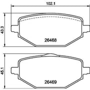 Mintex Rear Brake Solid Discs & Pads fits Renault Captur II 2020-2021