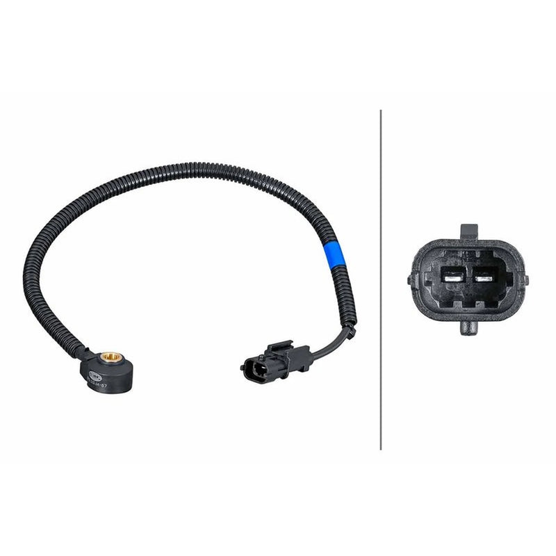 Hella Engine Knock Sensor Left fits Hyundai Grand Santa Fé 2013-2018 3.0 3.3