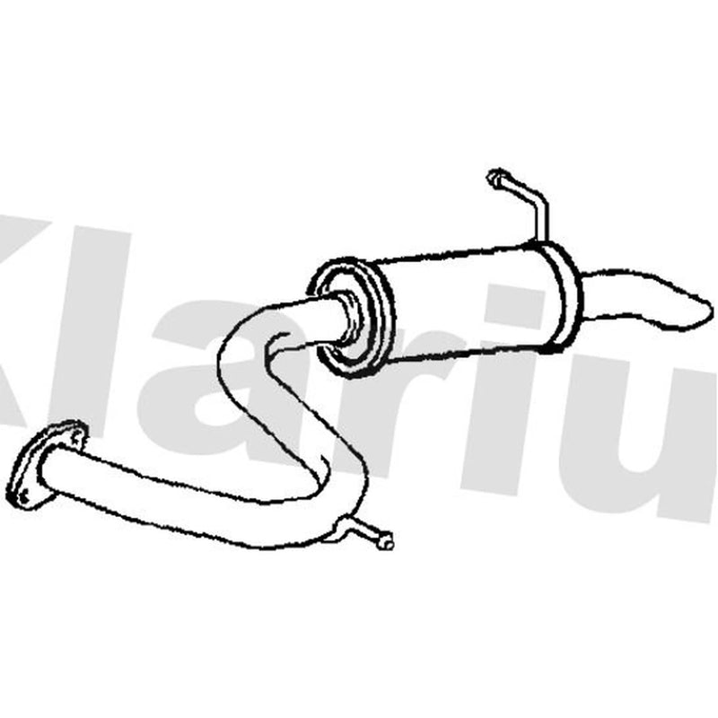 Klarius Box With Tail Pipe Rear fits Toyota Rav 4 III 2006-2013 2.2