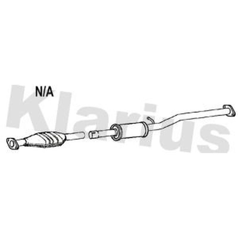 Klarius Box With Centre Pipe Centre fits Kia Rio III 2011-2017 1.4