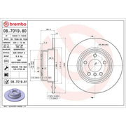 Brembo Rear Brake Solid Discs & Pads fits BMW X5 2000-2006 3.0 4.4
