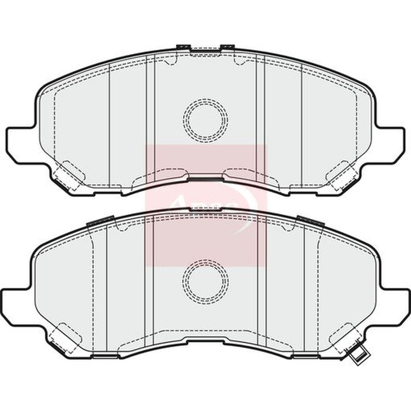 Apec Front Brake Pad Set fits Citroën C4 Aircross 2012 on 1.6