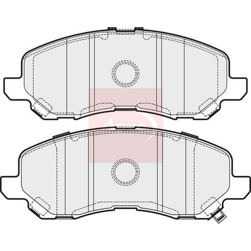 Apec Front Brake Pad Set fits Citroën C4 Aircross 2012 on 1.6