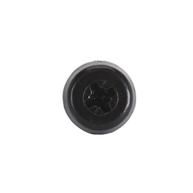 Sealey Number Plate Screw Plastic Head 4.8 x 18mm Black Pack of 50 PTNP3 Sealey  - Dynamic Drive