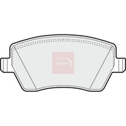 Apec Front Brake Pad Set fits Dacia Dokker 2012-2021 1.5 1.6