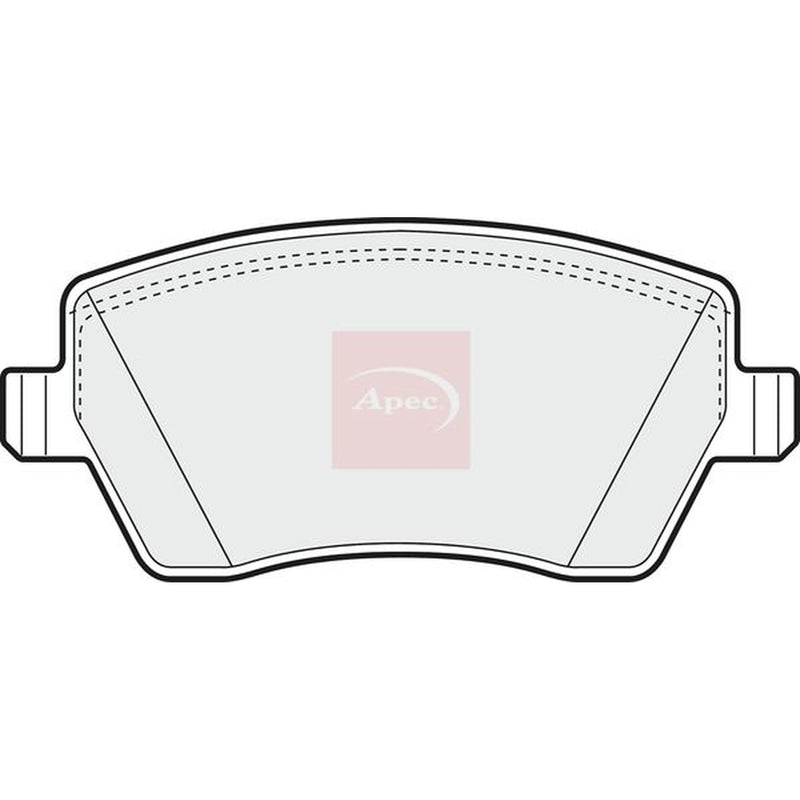 Apec Front Brake Pad Set fits Dacia Dokker 2012-2021 1.5 1.6