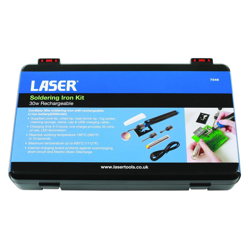 Laser Rechargeable Soldering Iron Kit 30w 7546 Laser - Dynamic Drive