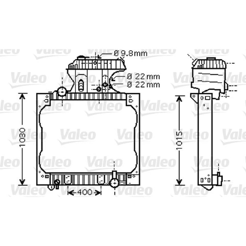 Valeo Engine Radiator 733429
