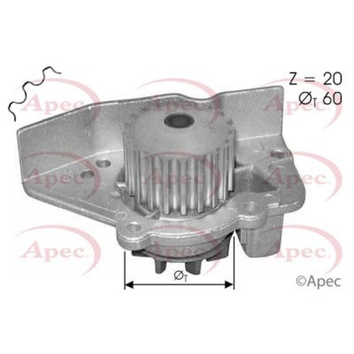 Apec Engine Cooling Water Pump fits Citroën Berlingo First 1997-2002 1.8