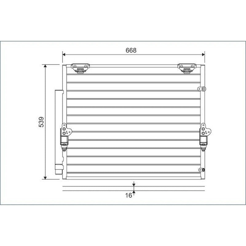 Valeo Air Conditioning Condenser 822621