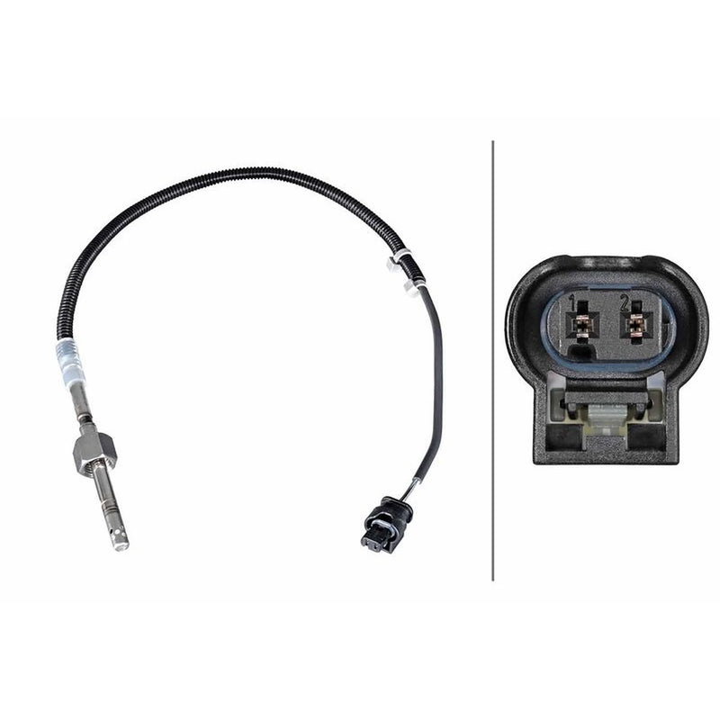 Hella Exhaust Gas Temperature Sensor before soot part fits Mercedes-Benz C-Class