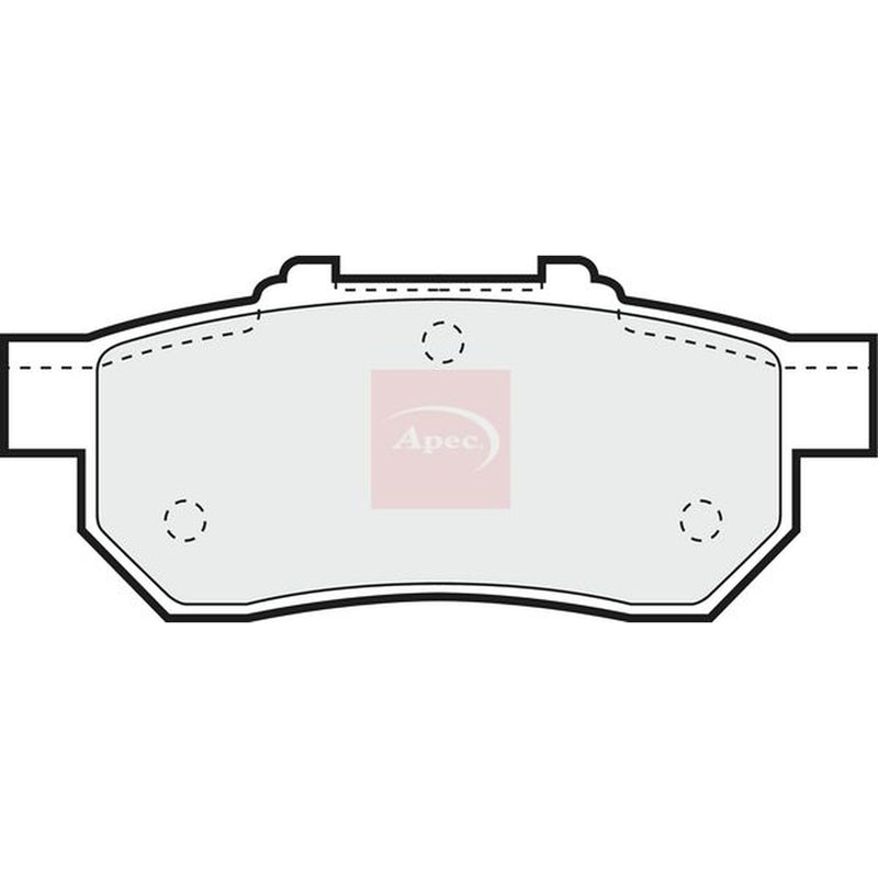 Apec Rear Brake Pad Set fits Honda Civic Aerodeck 1998-2001 2.0