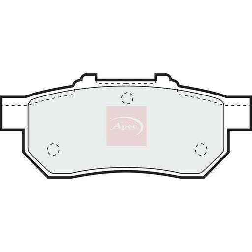 Apec Rear Brake Pad Set fits Honda Civic Aerodeck 1998-2001 2.0