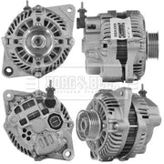 Borg & Beck Car Alternator 12V fits Nissan Pixo 2009 on 1.0