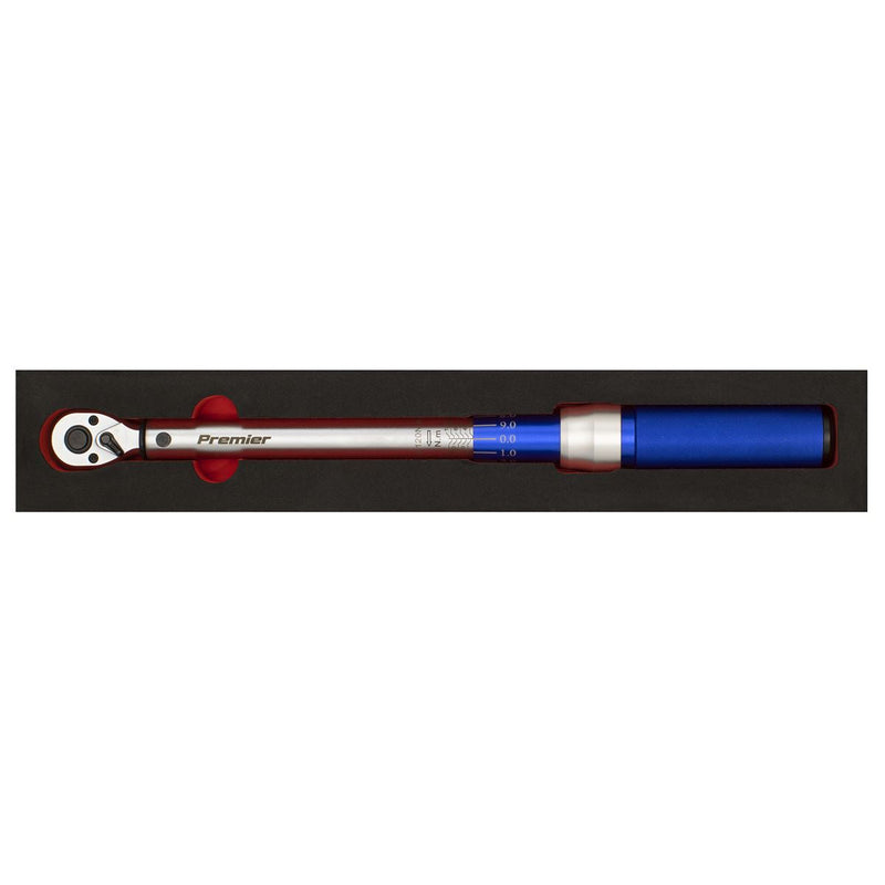 Sealey Torque Wrench Micrometer Style 3/8"Sq Drive 20-120Nm Calibrated STW903 Sealey - Dynamic Drive