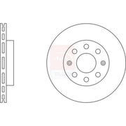 Apec Front Brake Vented Discs & Pads fits Chevrolet Aveo / Kalos 2005-2013 1.4
