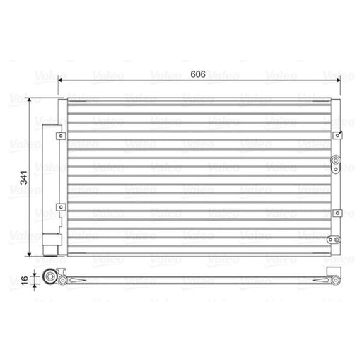 Valeo Air Conditioning Condenser 814458
