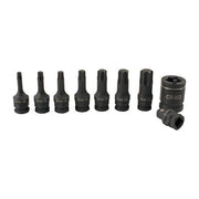 Laser Dual Drive Star* Impact Bit Socket Set 9pc 7978 Laser - Dynamic Drive