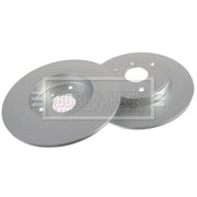 Borg & Beck 2 x Solid Brake Discs fits Smart Fortwo 2004-2013