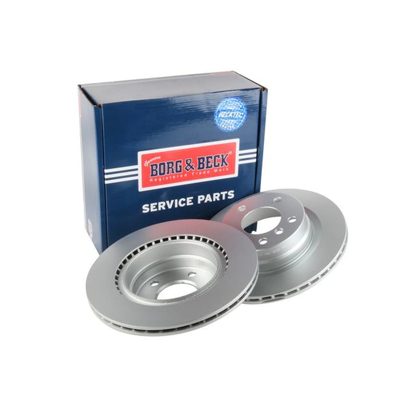 Borg & Beck Front Vented & Rear Vented Brake Discs & Pads fits BMW 3 2004-2013