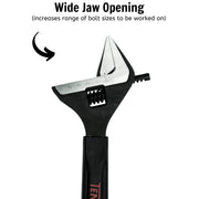 Teng Tools Adjustable Wrench Wide Jaw 250mm Teng Tools - Dynamic Drive