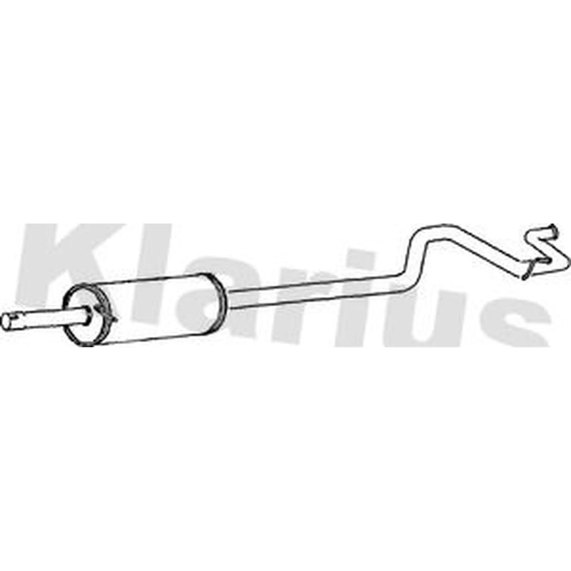 Klarius Box With Tail Pipe Rear fits Ford Transit 1994-2000 2.5