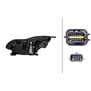 Hella Headlight Headlamp LED Right fits Renault Captur II 2020 on