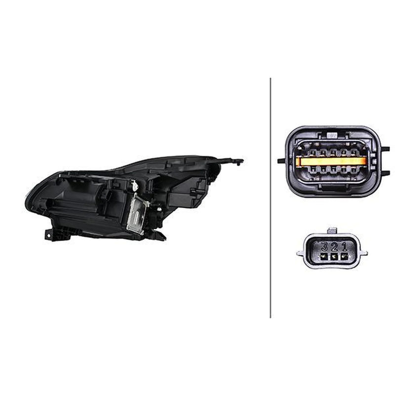 Hella Headlight Headlamp LED Right fits Renault Captur II 2020 on