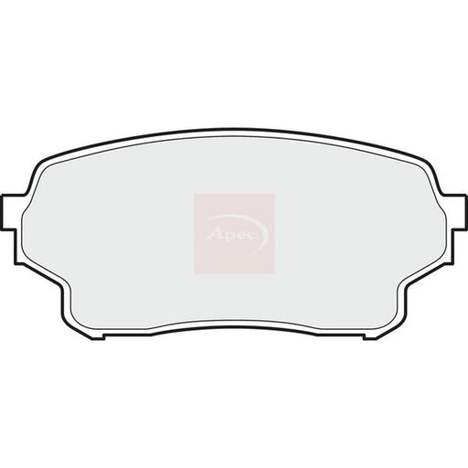 Apec Front Brake Pad Set fits Suzuki Grand Vitara I 2001-2005 2.0