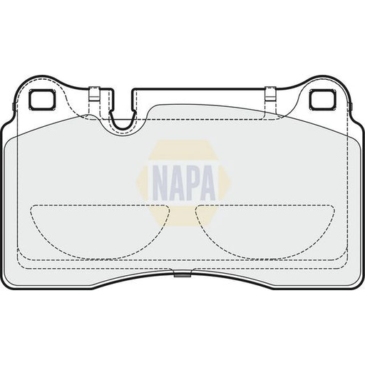 NAPA Front Brake Pad Set NBP1607