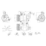 Hella Air Conditioning Compressor fits Mini Mini 2001-2008