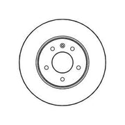 Abtex 2 x Front Brake Discs BD1521V-x2
