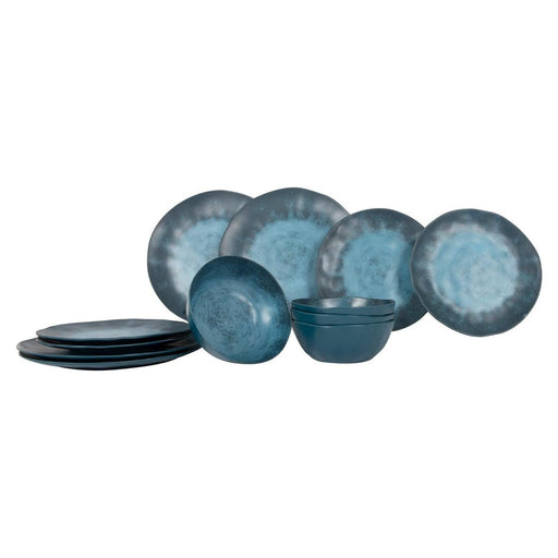 Gimex Stone Line Tableware Dark Blue 12 Pieces Gimex - Dynamic Drive
