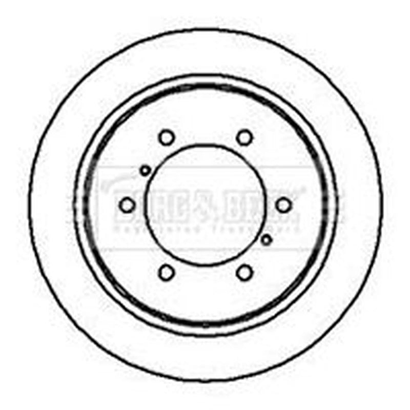 Borg & Beck Front & Rear Brake Discs & Pads fits Mitsubishi Pajero 1990-2000