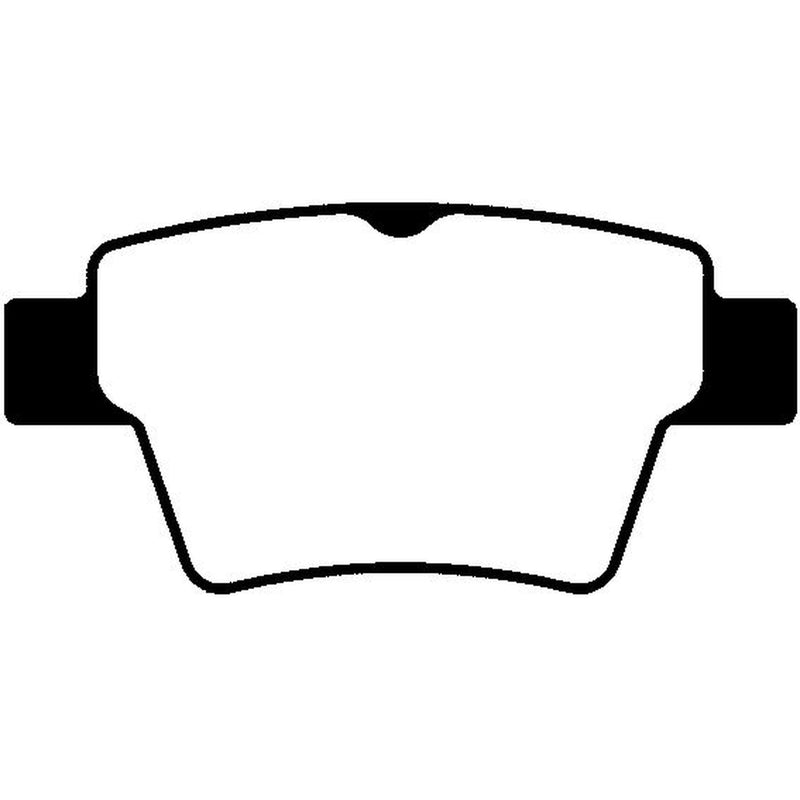 Abtex Rear Brake Pad Set fits Citroën C4 2004-2011 1.4 1.6 2.0