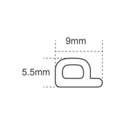 Faithfull EPDM Draught Excluder White 6M 9 x 5.5mm Faithfull - Dynamic Drive