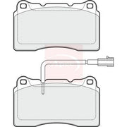 Apec Front Brake Pad Set fits Alfa Romeo 159 2005-2012 1.8 1.9 2.0 2.4 3.2