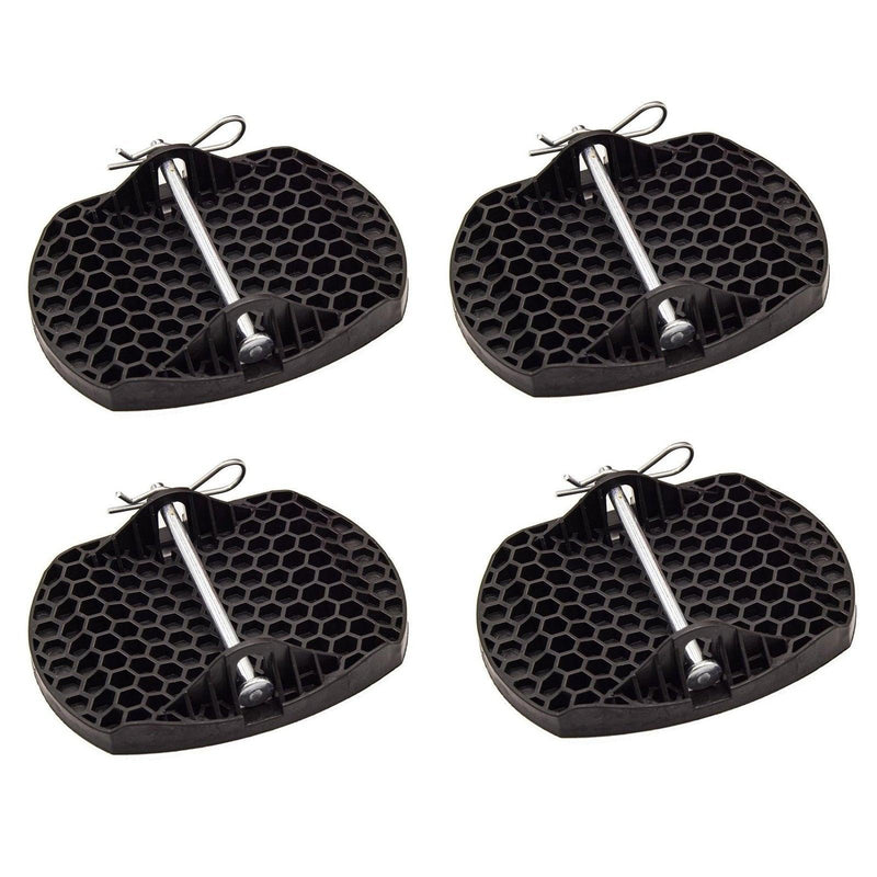 4x Royal Heavy Duty Caravan Corner Steady Pads Strong Design Metal Pin Royal - Dynamic Drive