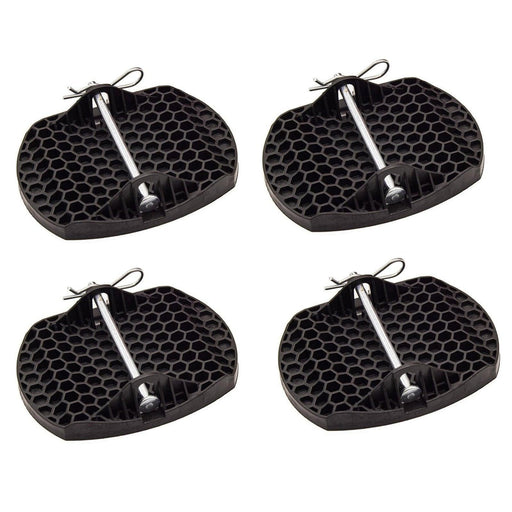 4x Royal Heavy Duty Caravan Corner Steady Pads Strong Design Metal Pin Royal - Dynamic Drive