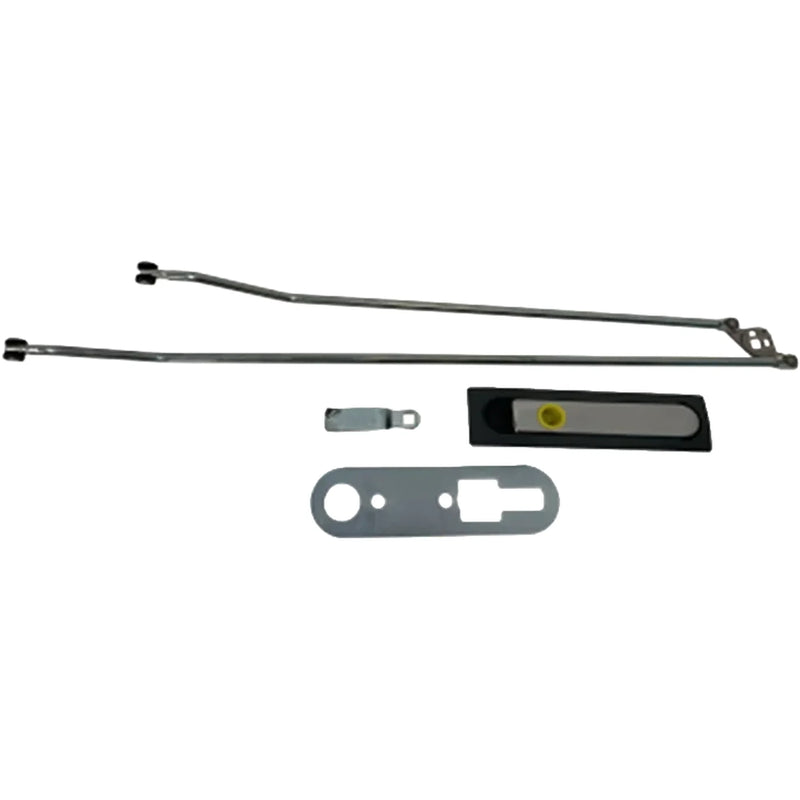Hartal Gas Locker Lock Set Chrome/Grey Handle